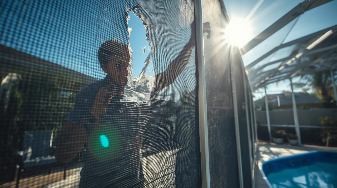 Screen Door Replacement Work